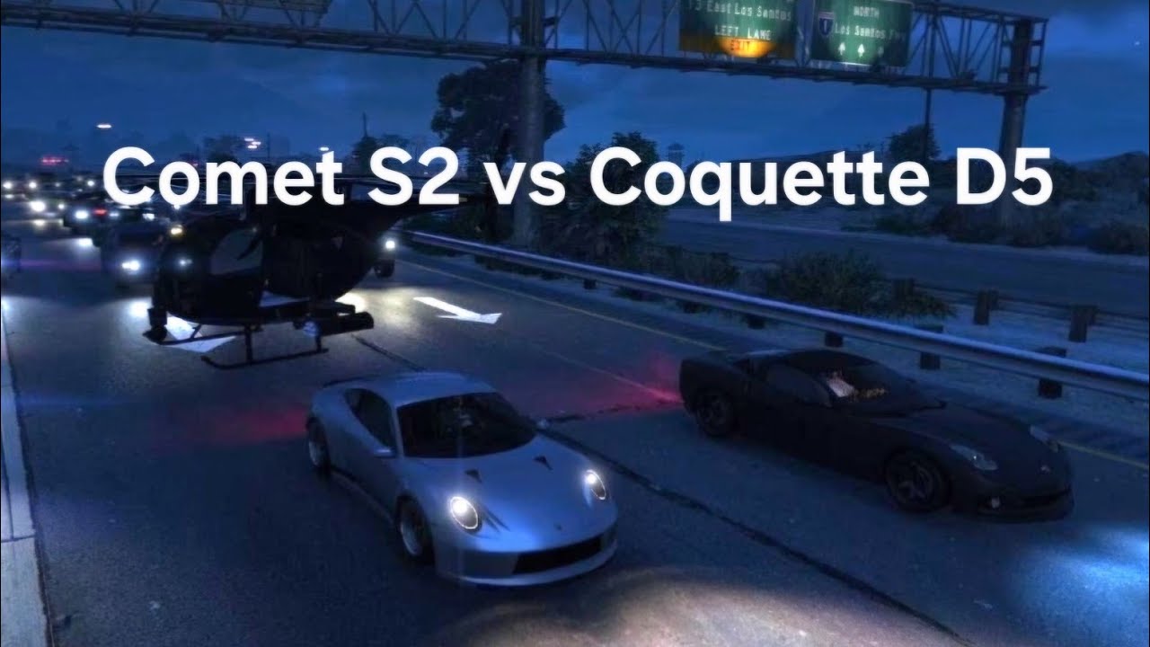 GTA 5 | Comet S2 vs Coquette D5 | Roll Race