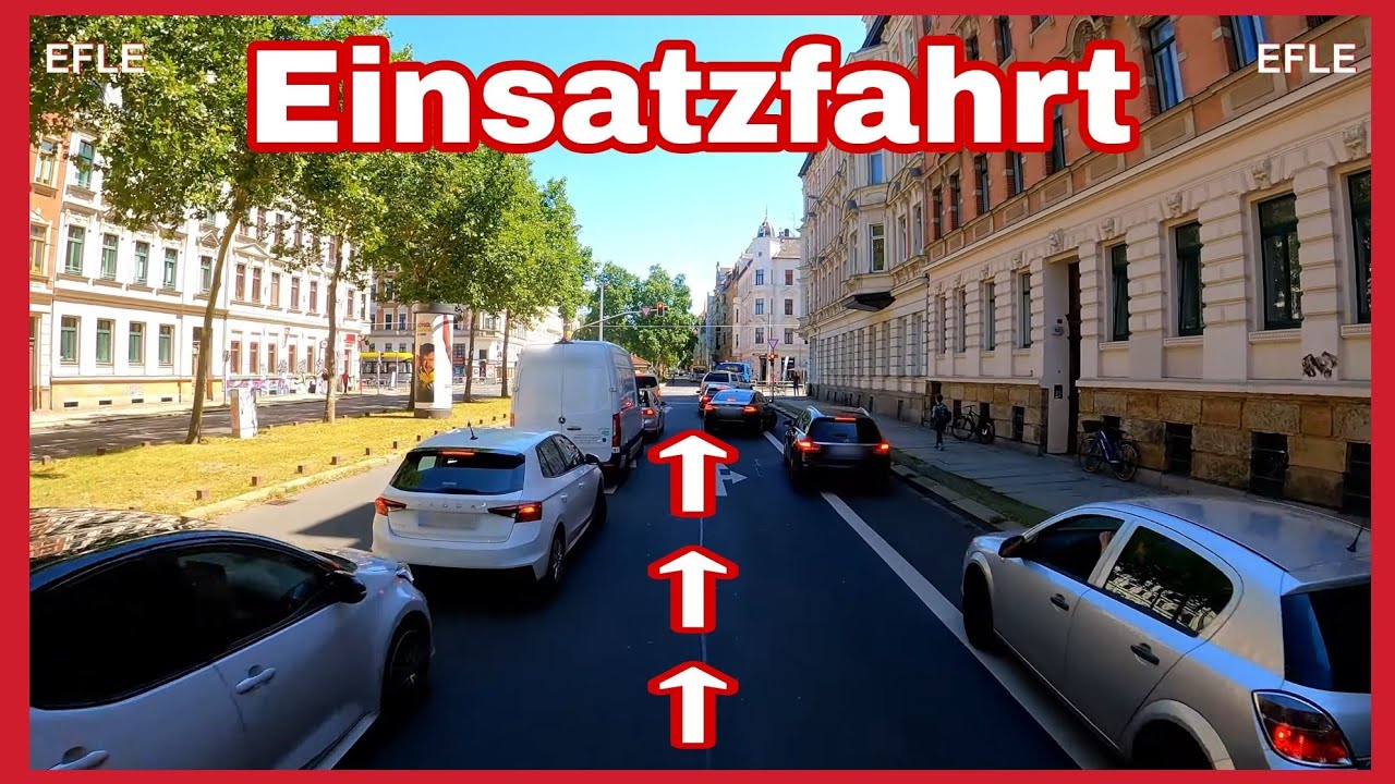 🚨Rettungswagen EINSATZFAHRT🚑Durch halb Leipzig ins KRANKENHAUS🆘️Warten auf die Bahn❌️Platz schaffen🔊