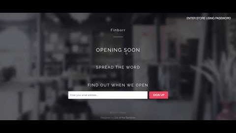 How to find your Shopify storefront password