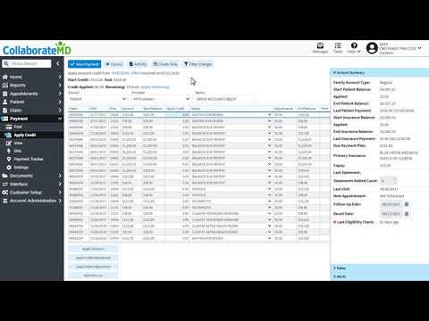 CMD v10  How to Apply Account Credits