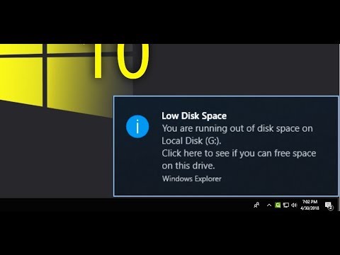 How to Fix “Low Disc Space” Error Message in Windows 10 Laptop/PC