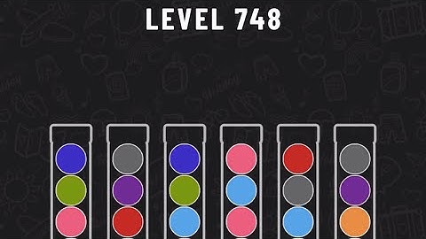 Ball Sort Puzzle Level 748 #ballsortpuzzle #ballsortpuzzlegameplay #puzzlegame #mobilegames