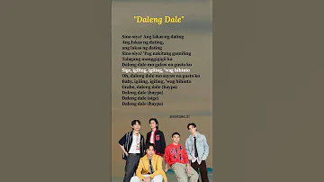 Daleng Dale Lyrics GAT PHL Lyrics Trending Song 