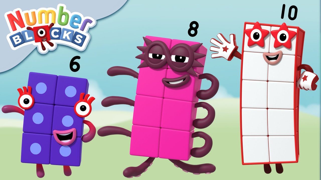 Numberblocks- #Backtoschool | Math Problem Solving With Numbers 6-10 | Learn To Count - Youtube