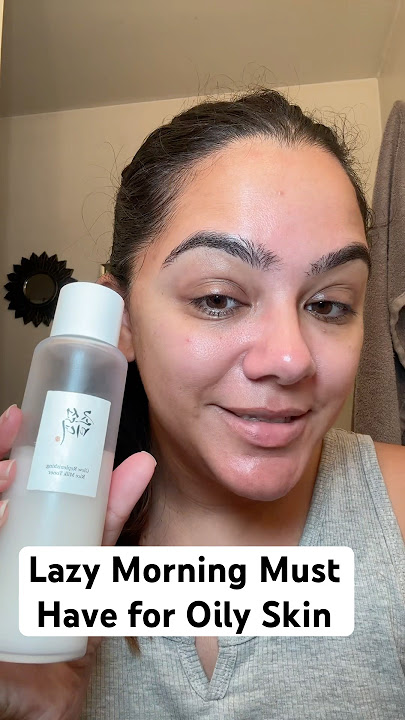 Lazy Morning Hack for Oily Skin #beautyonabudget #ricetoner #beautyofjoseon