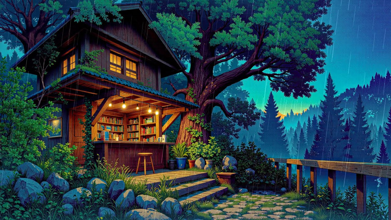 ⁣Rainy Night Vibes 💦 Lofi Song for Sleep & Study 🎧 Hip Hop Lo-fi Chill ~ Lofi Coffee ☕