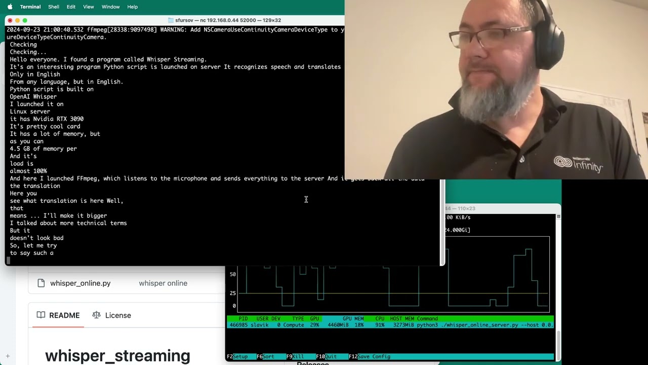 Whisper Translation demo RU to EN