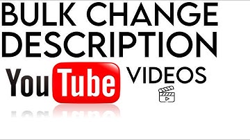 How To Bulk Change The Description Of Youtube Videos | EASY TUTORIAL