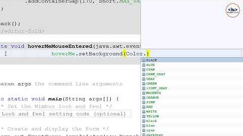How to replicate hover effect in Java Swing