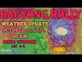 BAGYONG ROLLY LATEST UPDATE AS OF 5:00 AM (OCTOBER 31, 2020)