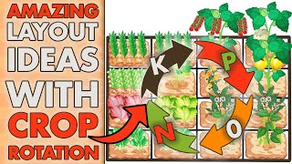 4 SQUARE FOOT GARDENING Layout Ideas With CROP ROTATION (Companion Plants Included!)