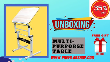 POPULAR Multipurpose Adjustable & Foldable Table Genius2020 - Unboxing, Installation & Functionality