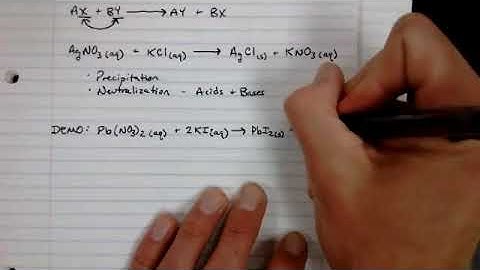 Precipitation, Metathesis Reactions and Net Ionic Equations