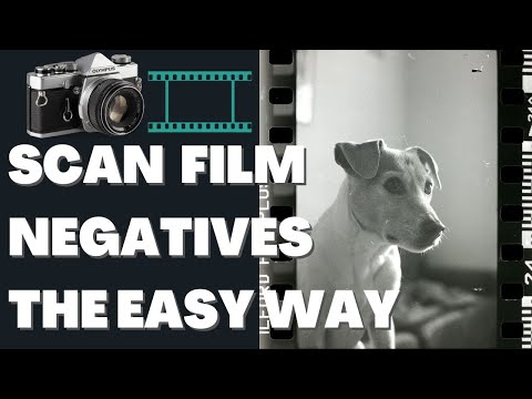 Scan black & white film negatives the easy way