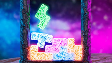 PLASMA TETRIS Softbody Simulation [Satisfying]