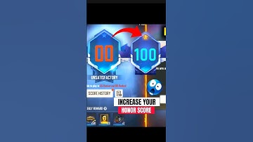 "HOW TO INCREASE YOUR HONOR SCORE IN FREE FIRE"🎯😱#shorts