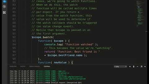 Using scope watch functions in angularjs 1