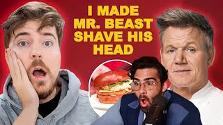 The Gordon Ramsay Sandwich That Made MrBeast Shave His Head | HasanAbi reacts to Gordon Ramsay