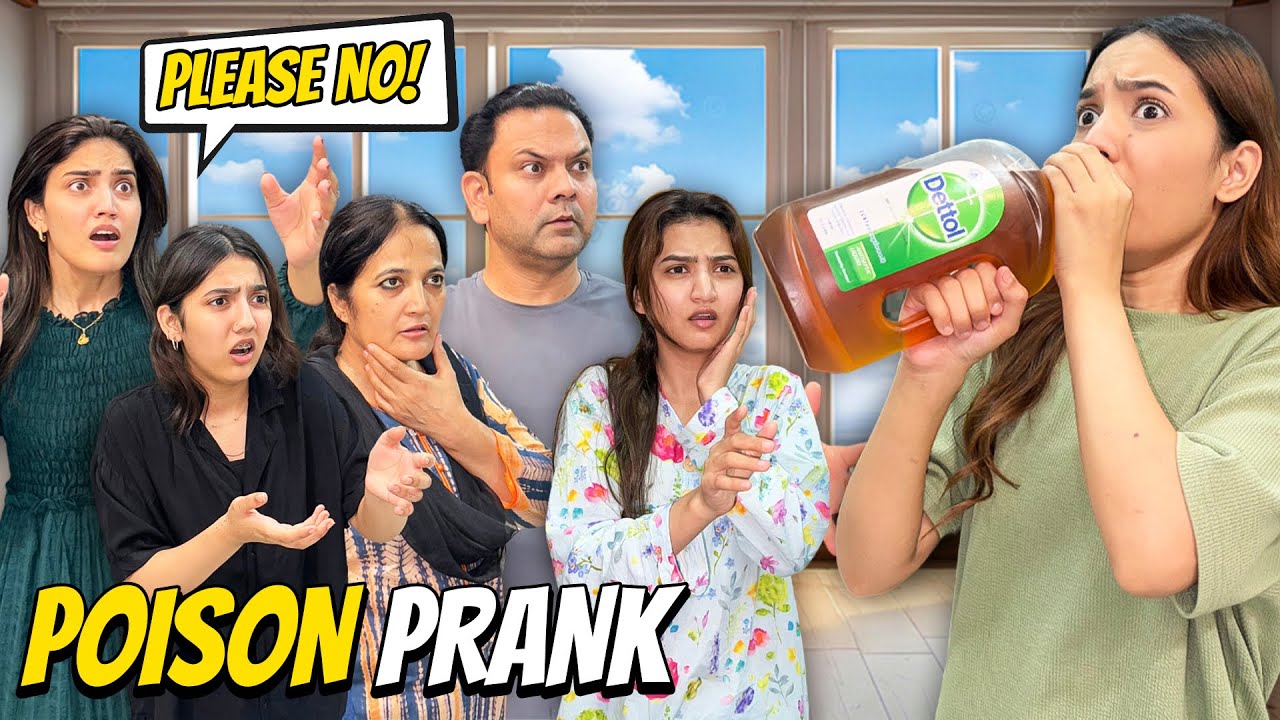 Poison Prank with My Family🤮|Hira ne Gusse mein THAPAR maar dia😱|Sistrology