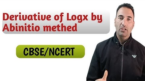 differentiation of logx by abinitio methed /1st principle method||unit 1|| mathematical tools||