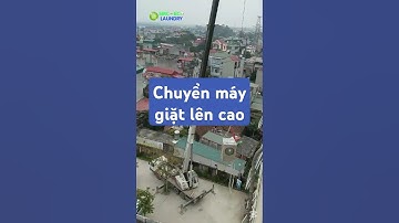 Chuyển máy lên vị trí lắp đặt trên cao | Máy giặt công nghiệp SMC | SMC Eco Laundry