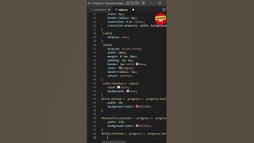 Animated Progress Bar | HTML CSS #shorts
