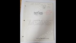 NEVER BEFORE SEEN - Ep. 4 - The Lion King II: Simba's Pride - Script ver. 10/4/96 Analysis News