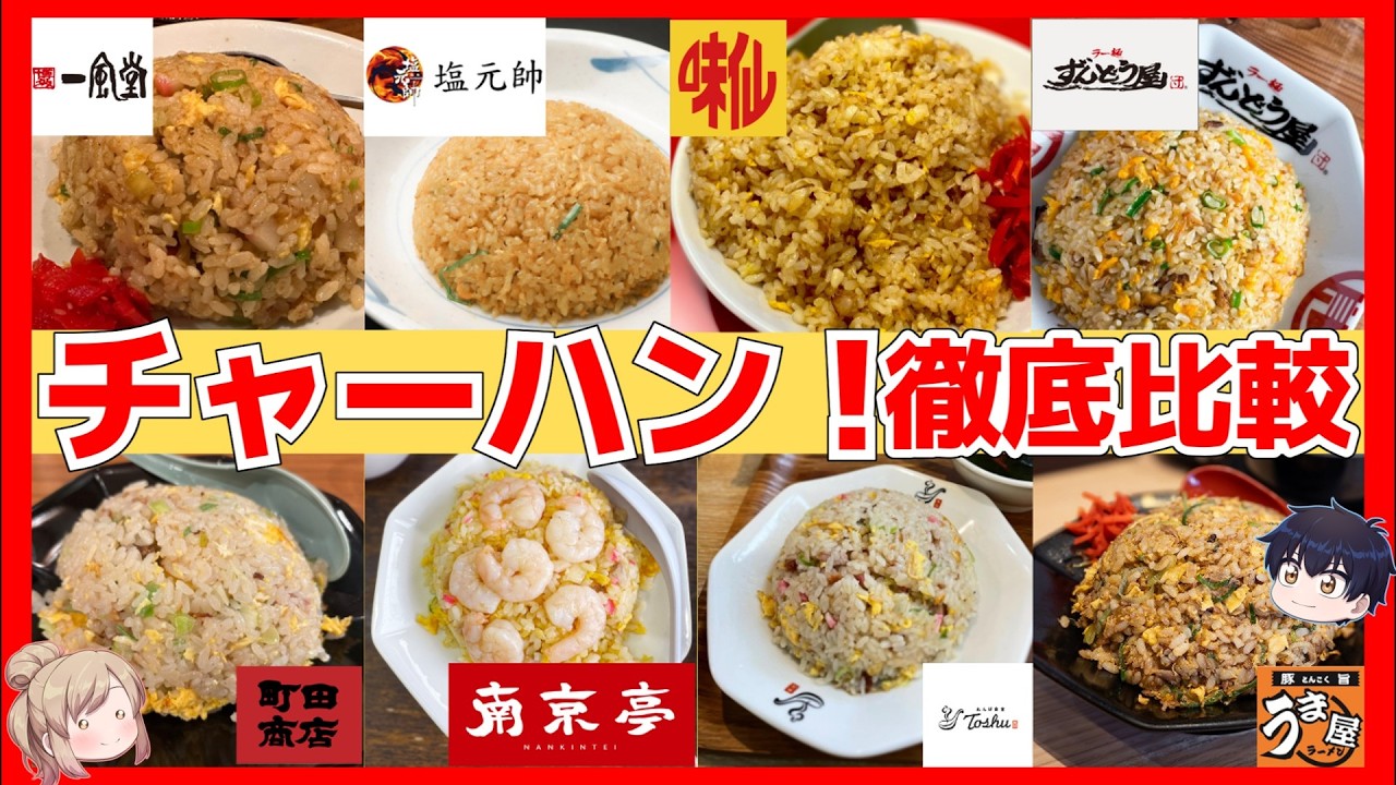 【永久保存版】炒飯が本気で旨いチェーン店11選を紹介！【ゆっくり解説】