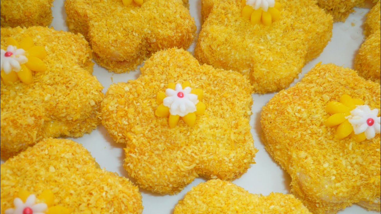 حلوى القطيفة بكريمة الزبدة