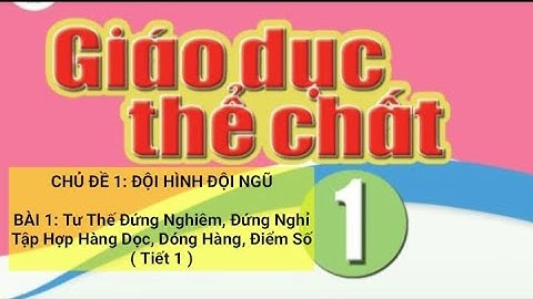 Lớp 1: CHỦ ĐỀ 1: #Tuần1- Bài 1: Tư Thế Đứng Nghiêm, Đứng Nghỉ, Tập Hợp Hàng Dọc, Dóng Hàng, Điểm Số.