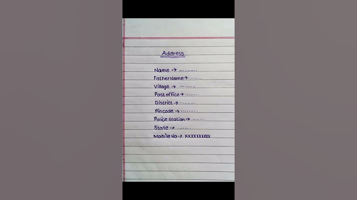 How to write your full address in English||#shorts
