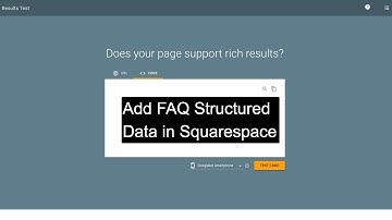 Add FAQ Structured Data in Squarespace