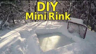 Building a backyard rink is a lot of work, but not if you build a MINI backyard rink. In this video I show you how to build a mini rink for 