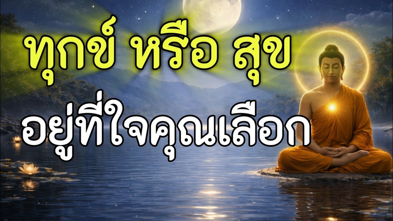 ทุกข์,สุข,อยู่ที่ใจ,อยู่อย่างมีสติ,ปล่อยวาง,ว่างเบา,ไม่ยึดติดและมีความสุข#ไม่ยึดติด#ความสุขอยู่ที่ใจ