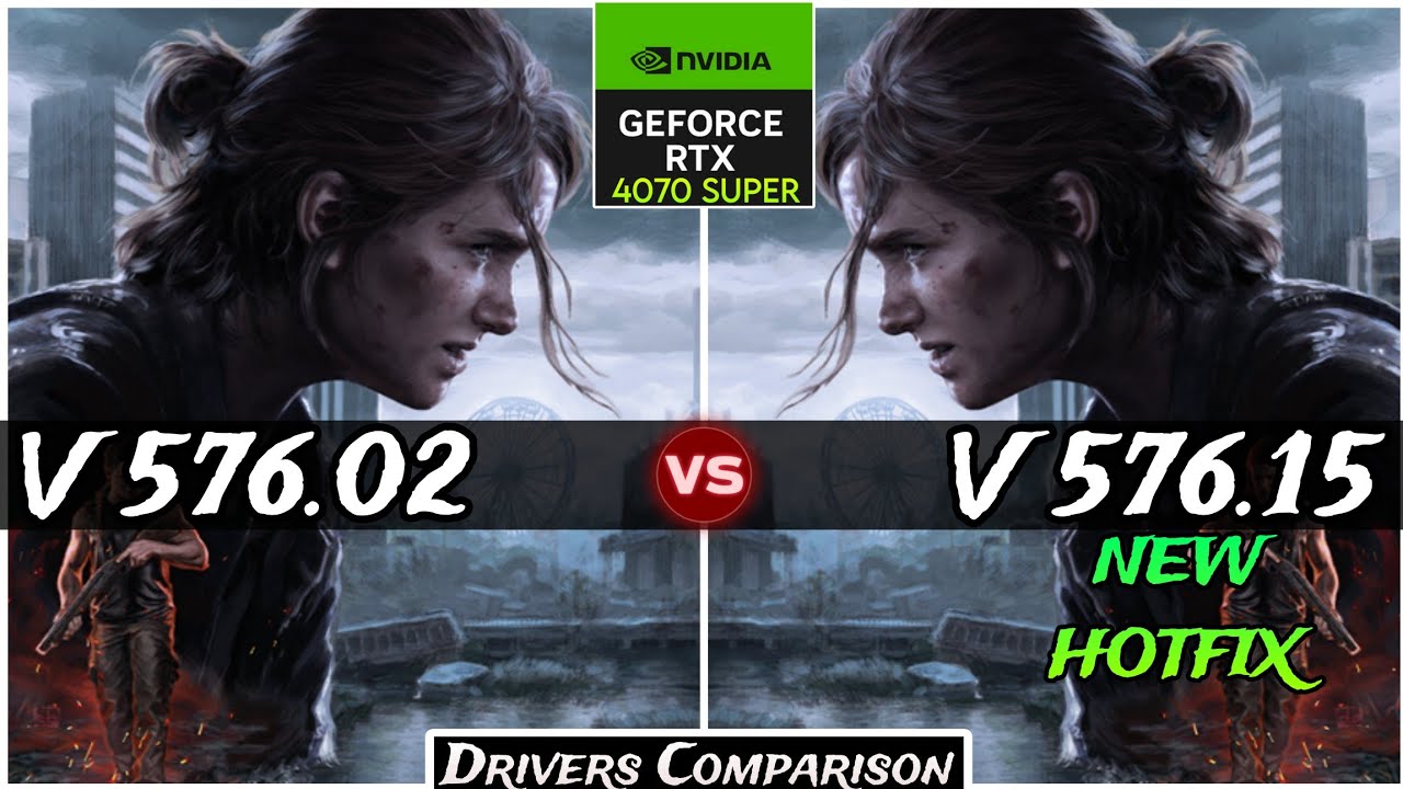 D FORCE VS-50　00X Nvidia Drivers V 576.02 vs V 576.15 (Hotfix) - Test In 5 Games
