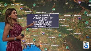 Santa Ana winds bring high temps, wildfire danger to Southern California