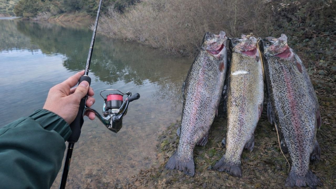 Черепахи на джиг!! Форель просто РОЗРИВАЄ цей силікон! Fishing for trout at Lake Chabot