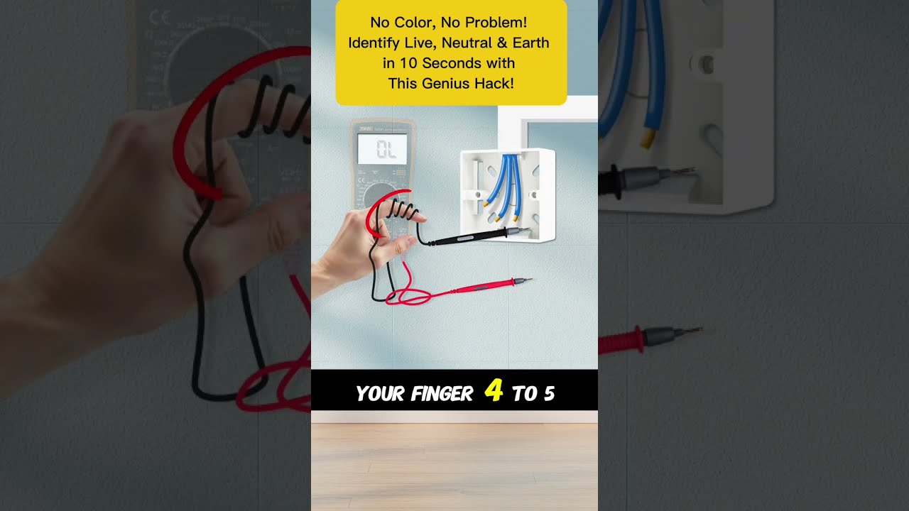 No Color Problem Identify Live Neutral Earth In 10 Seconds With This Genius Hack 