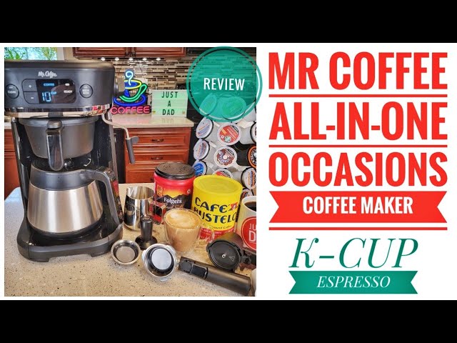 Mr. Coffee 4-in-1 Single-Serve Latte Lux, Iced & Hot Coffee Maker with Milk  Frother