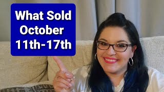 What Sold on Poshmark Ebay and Mercari - Week 3 Sales Breakdown in October