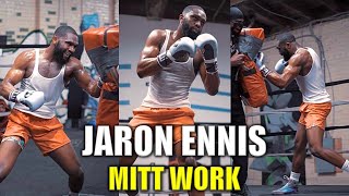 Jaron Ennis Mitt Work Training