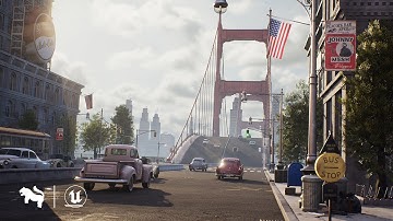 1950`s NYC Environment Megapack Showcase Video / Unreal Engine 4-5