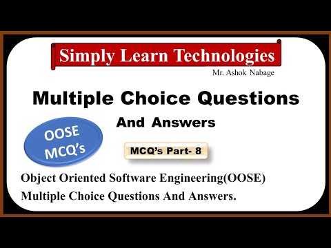Multiple Choice Question and Answer on Object-Oriented Software Engineering | MCQ's OOSE | MCQ's UML