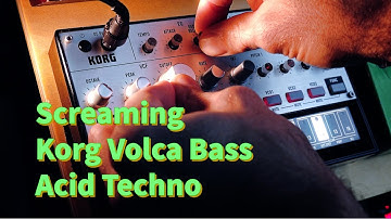 Making the Korg Volca Bass scream with an Acid Techno sequence