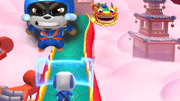 Talking Tom Hero Dash Walkthrough Gameplay Ep 10 – Saving the planet from RACCOON GANGS(iOS,Android)