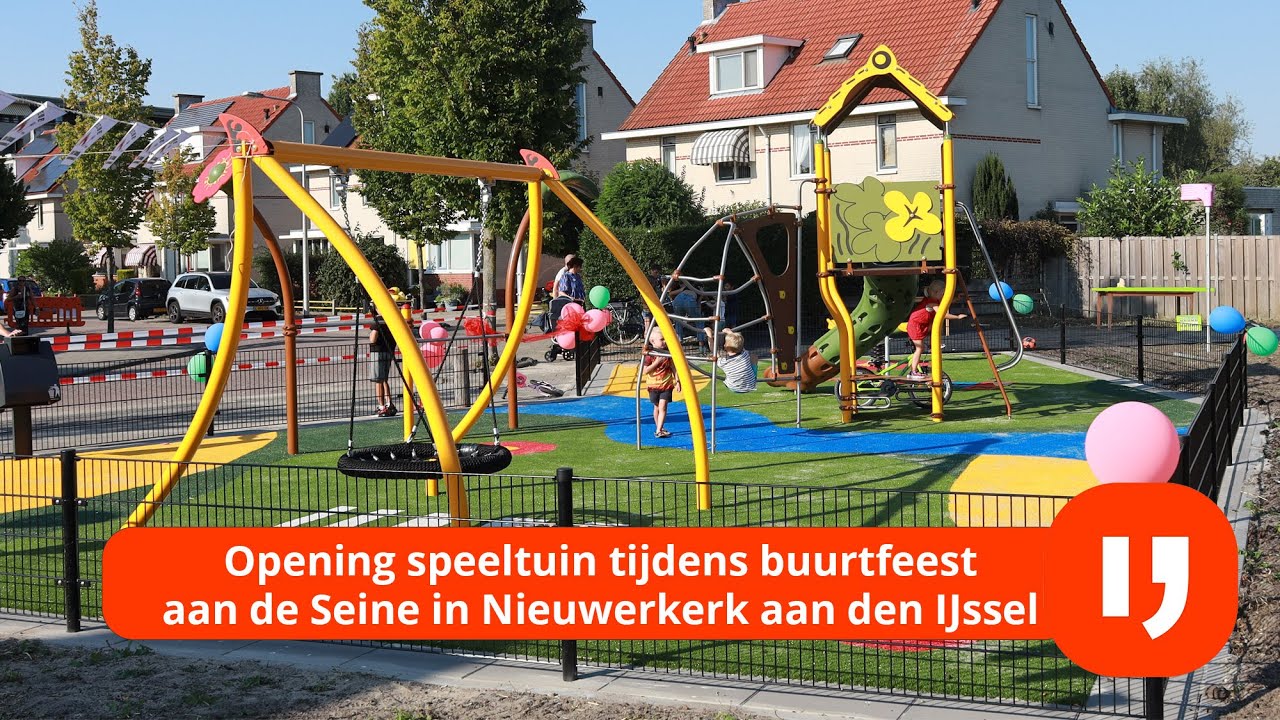 Opening nieuwe speeltuin aan de Seine in Nieuwerkerk