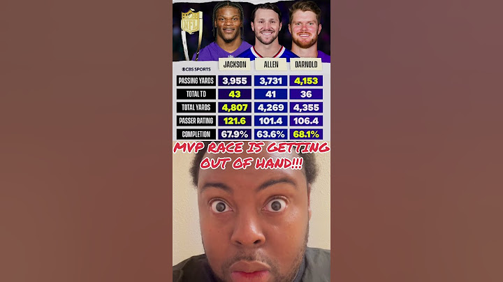 The MVP RACE is getting out of control!!! #nfl #lamarjackson #joshallen