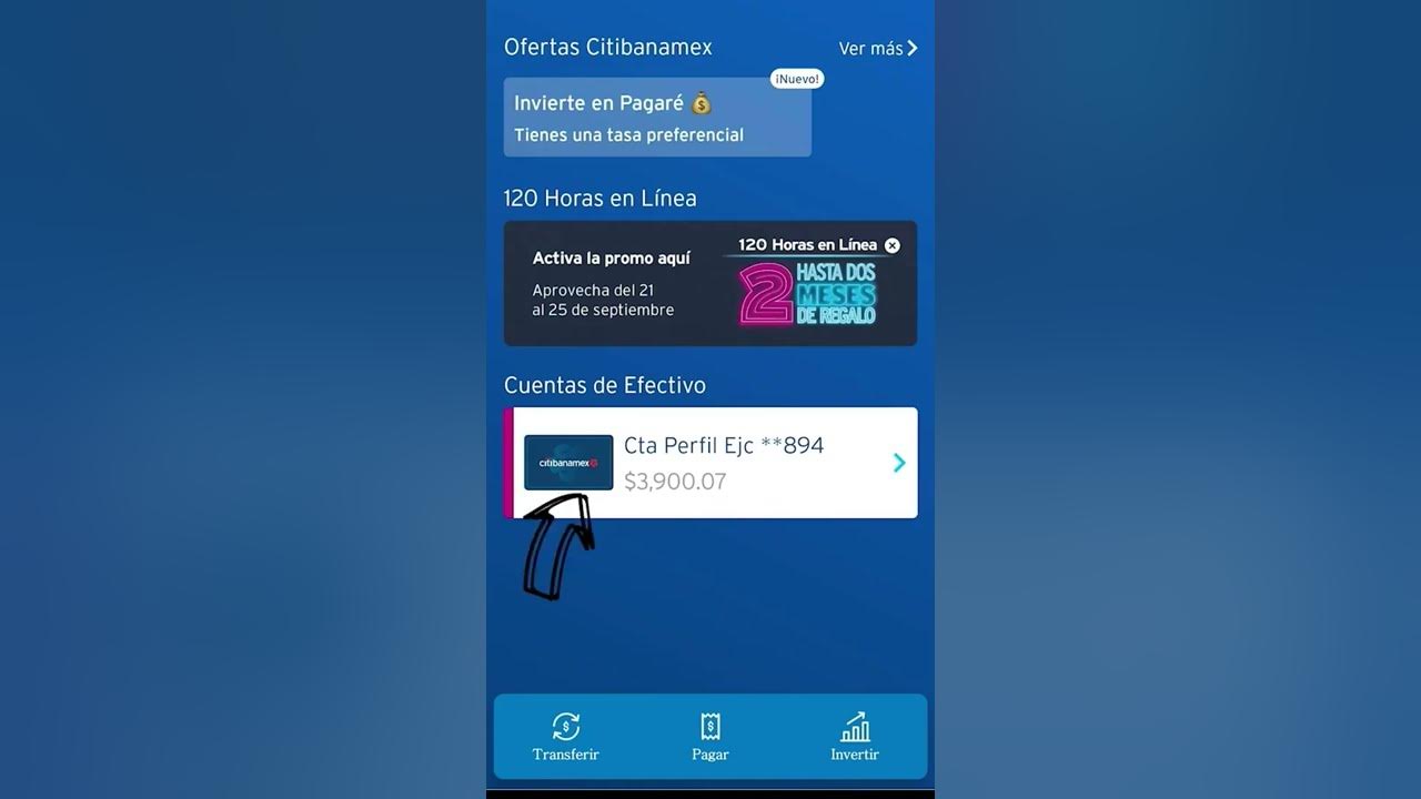 Como ver la Clabe o el numero de cuenta de tu tarjeta CITIBANAMEX desde