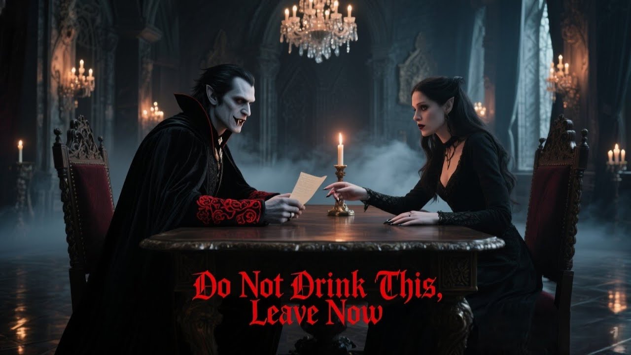 The Server Quietly Gave the Vampire King a Note: “Do Not Drink This, Leave Now” He Reached for Her
