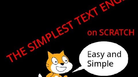 Basic Text Engine on Scratch